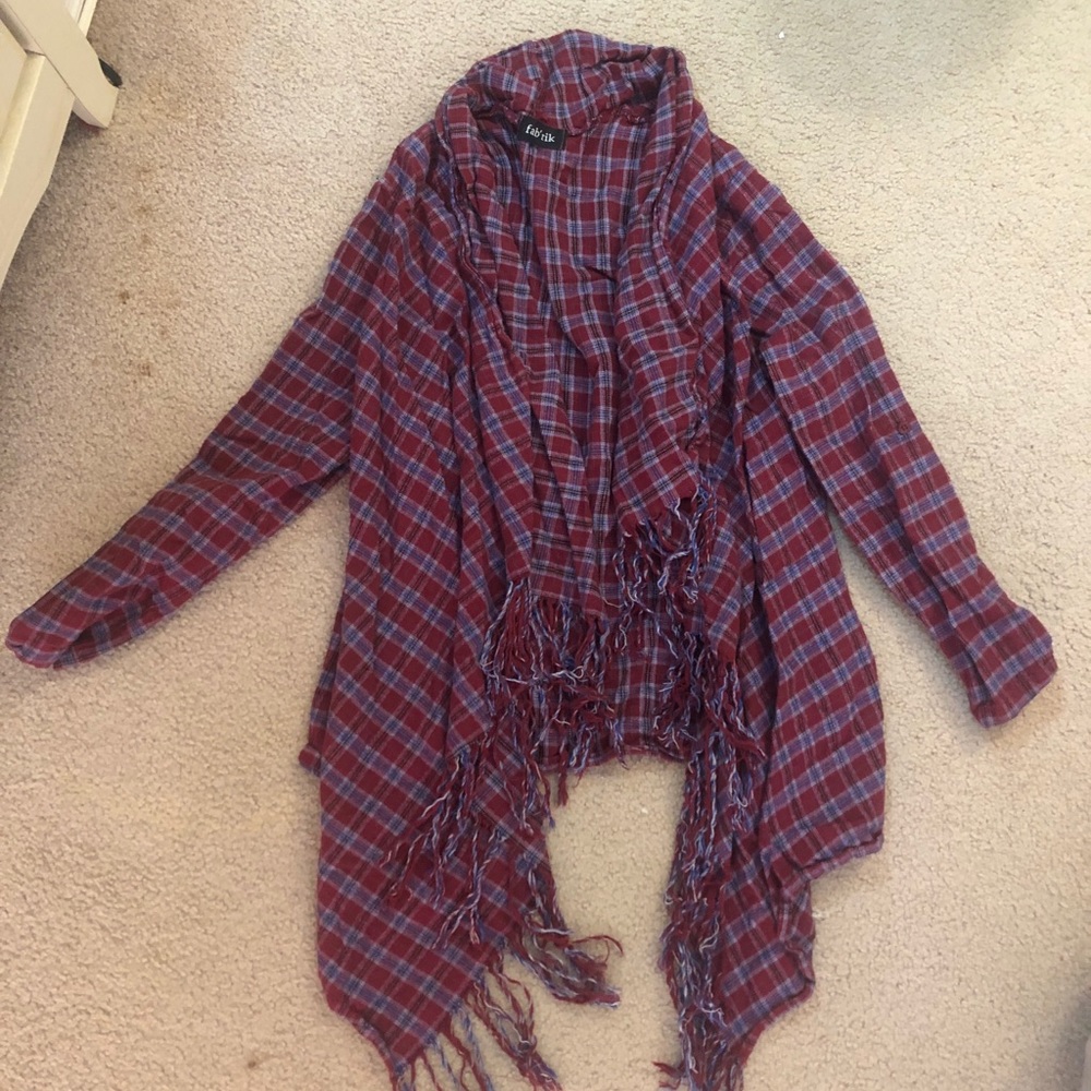 Fabrik flannel poncho